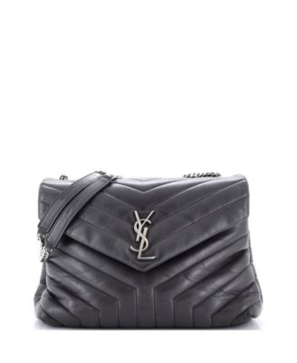 Medium Loulou Shoulder Bag Matelasse Chevron Leather