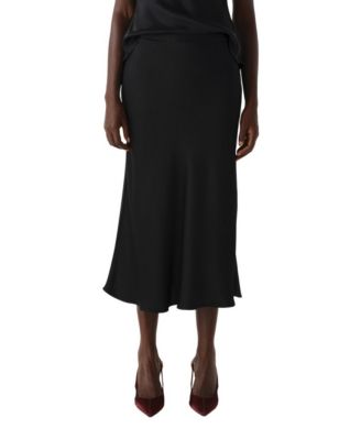 Women's Luna Satin Midi Slip Skirt