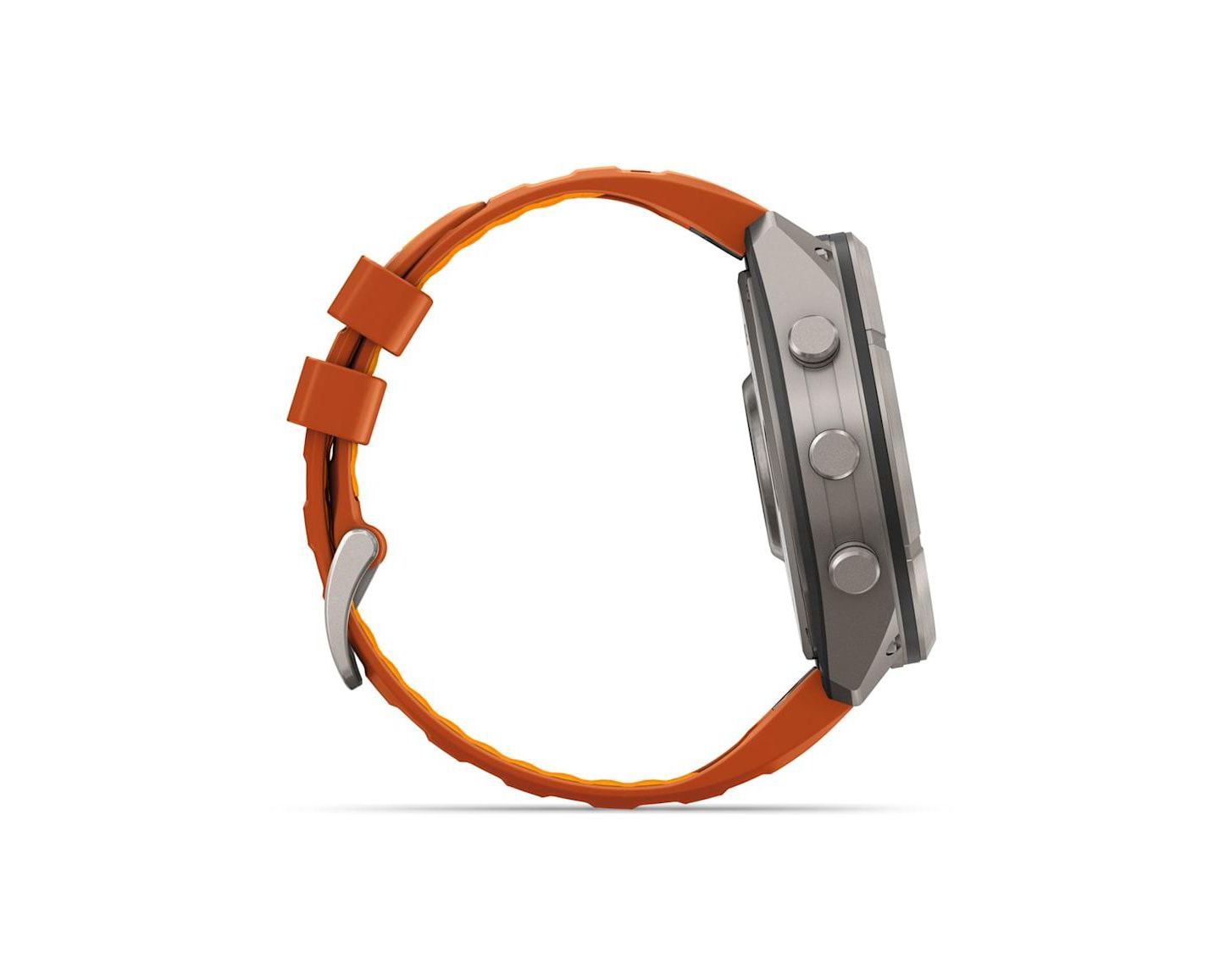 Смарт-часы Garmin Fenix 9 Pro с GPS, титан, оранжевый силиконовый ремешок, 51 мм — фото 3