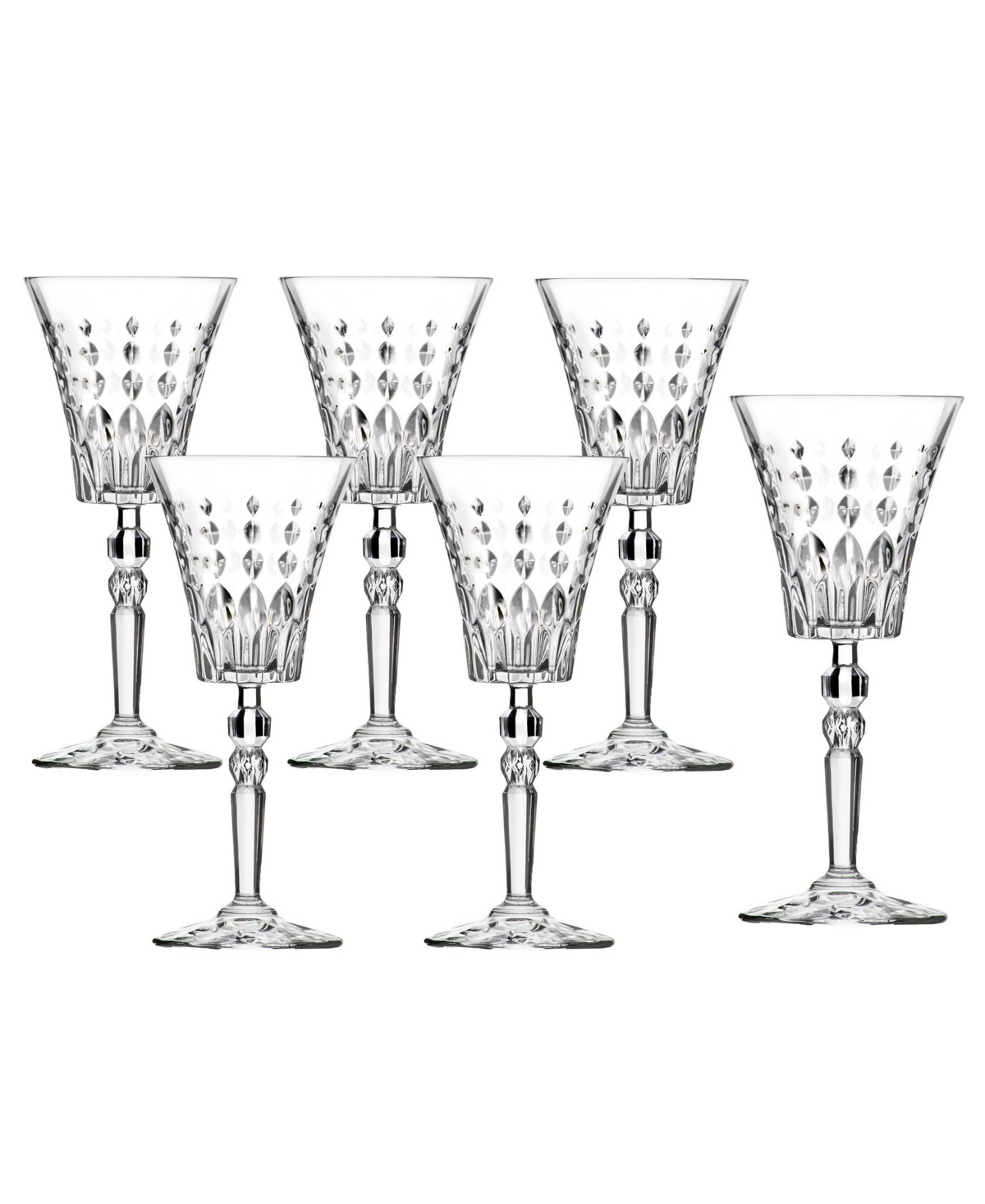 Lorren Home Trends Marilyn Set of 6 White Wine