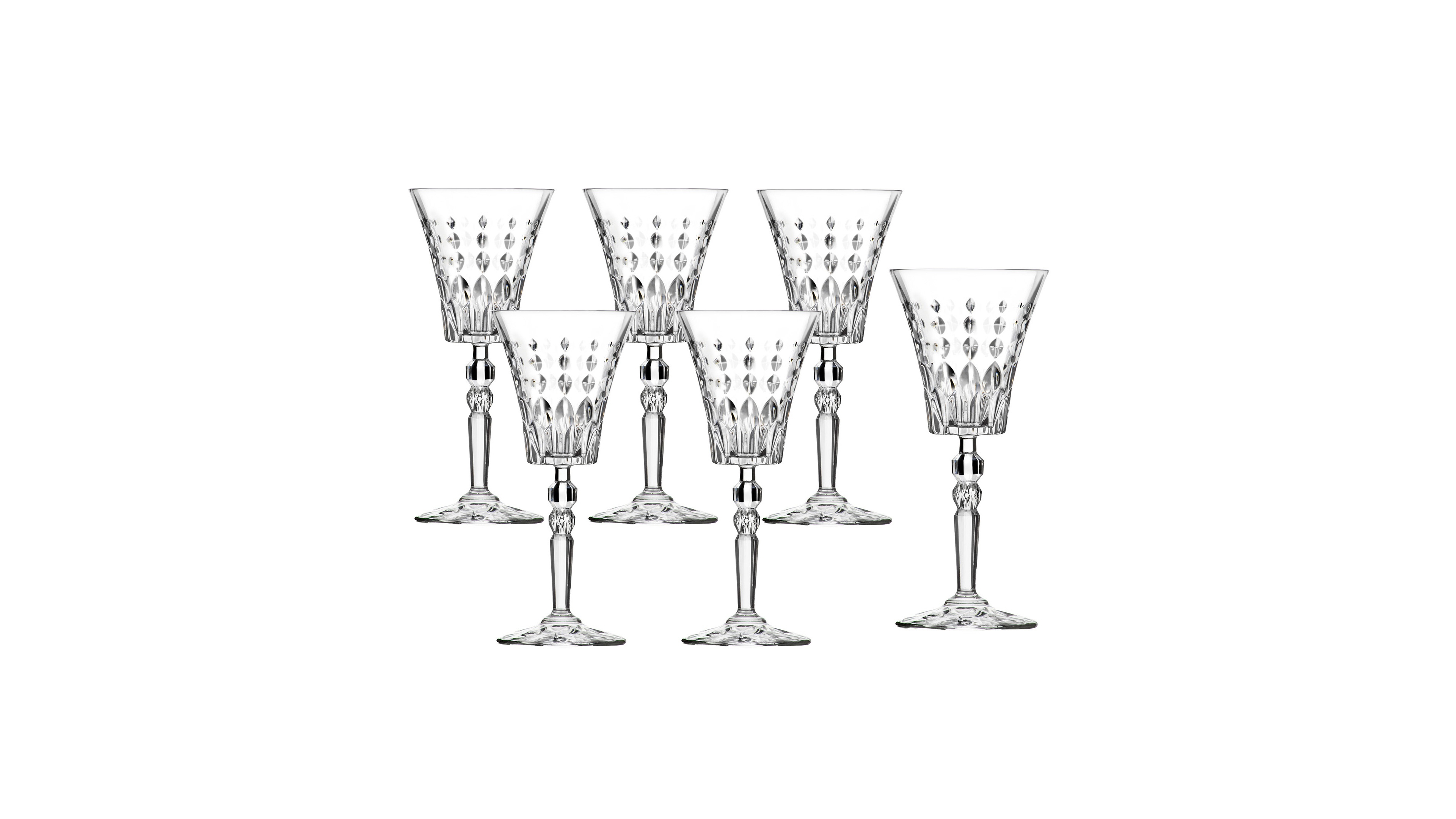 Lorren Home Trends Marilyn Set of 6 White Wine