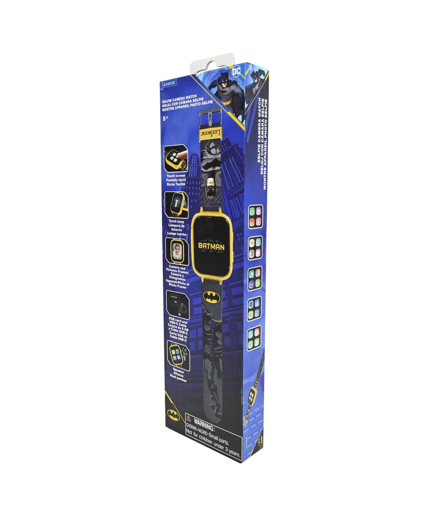 Детские часы Warner Batman Selfie camera watch, HD touch screen, 720p camera, MP3 player, Built-in speaker, Dictaphone, Pedometer, 5 games — фото 8