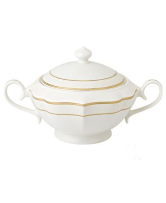 La Luna Collection Bone China Soup Tureen and Lid, Grace Design