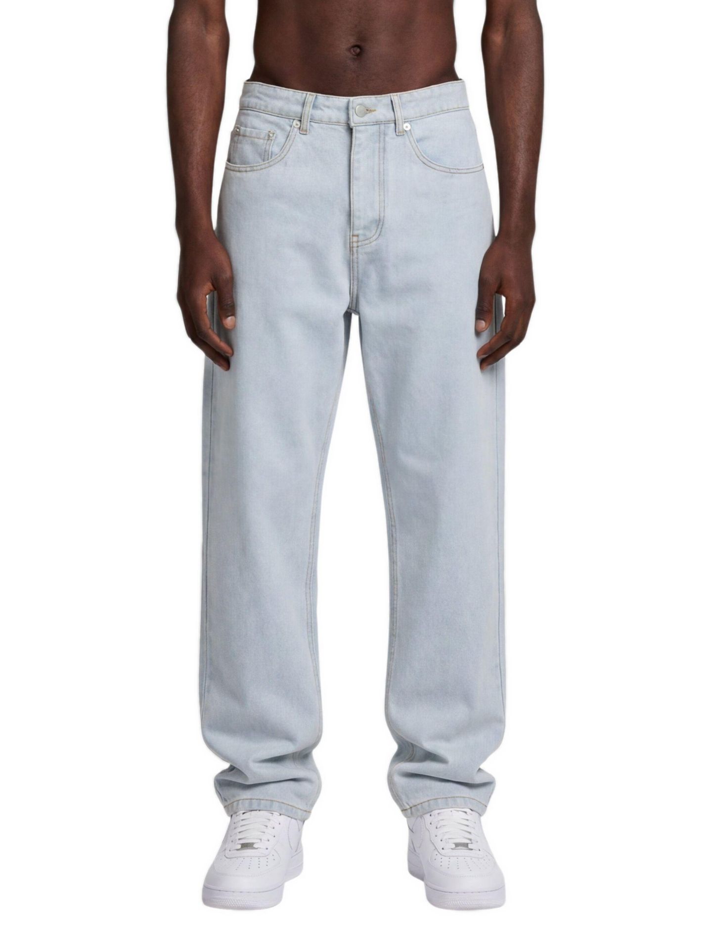 Мужские джинсы Walker & Hunt Axis Wide Leg, цвет: Кремовый варёный — фото 1