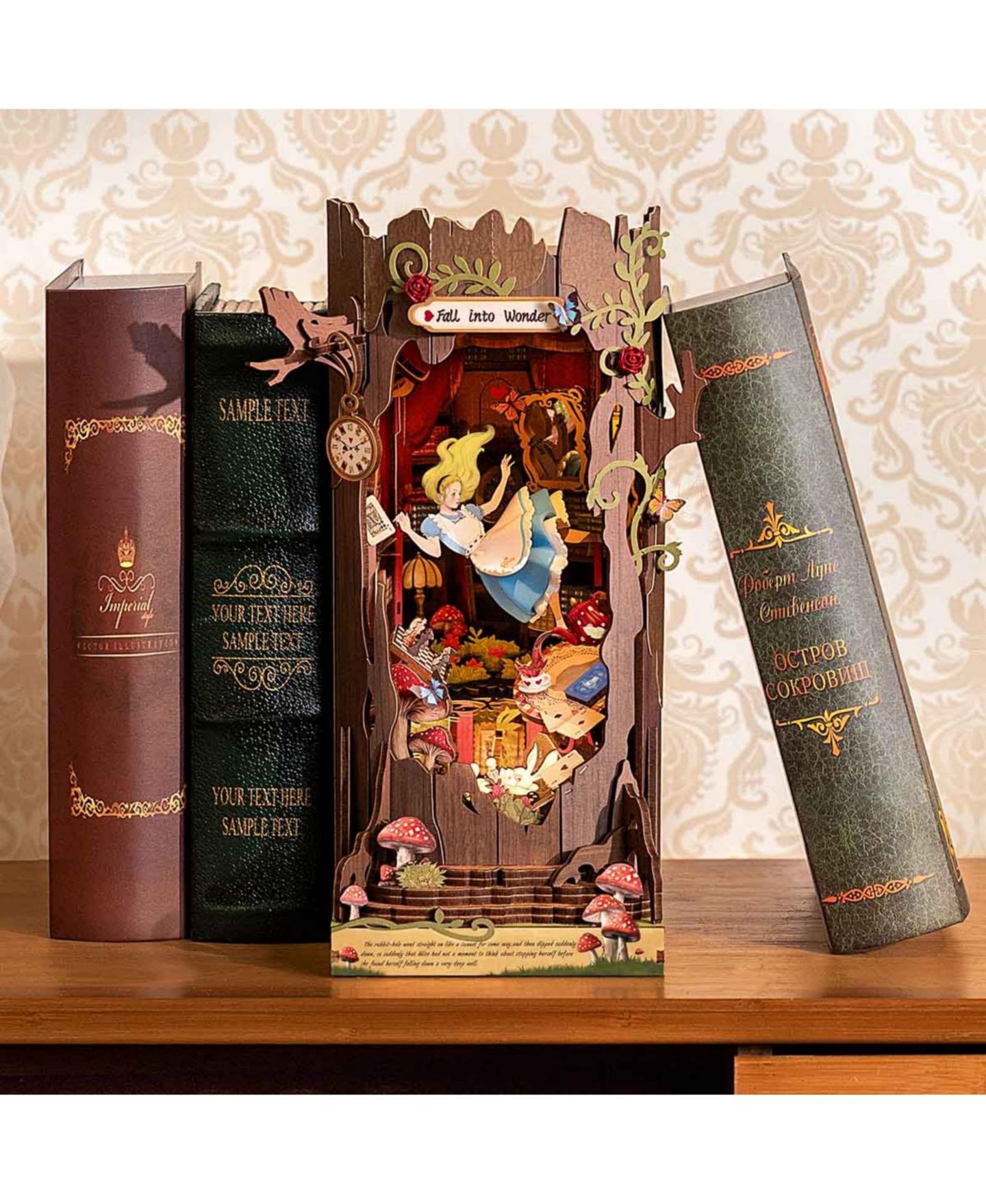 Детские конструкторы Robotime Enchanted Garden Book Nook Kit Building Set, Ages 14+ — фото 3