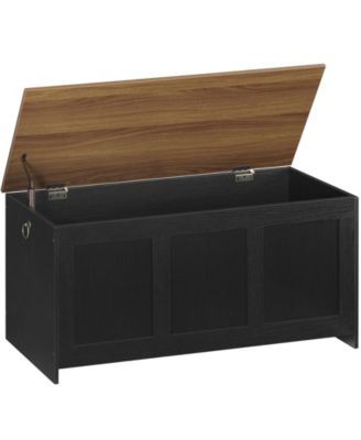 Lift Top Wooden Storage Chest for Bedroom Living Room and Entryway