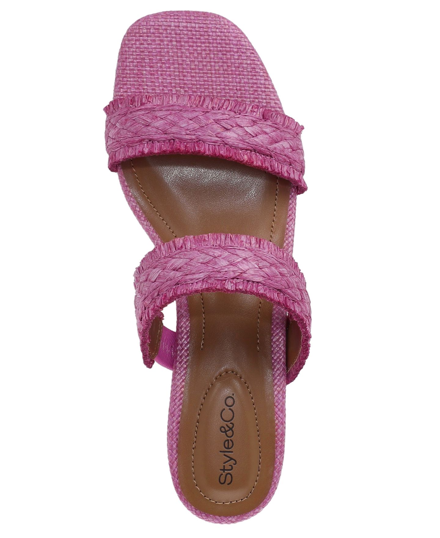 Женские сандалии Style & Co Vickyy Square Toe Block Heel, цвет: Deep Fuschia — фото 4