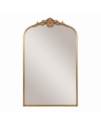 24 x 36 Inch French Arched Wall Mirror Antique Large Decorative Mirror Vintage Elegant Wall Mounted Vanity Mirror for Entryway Home Decor
