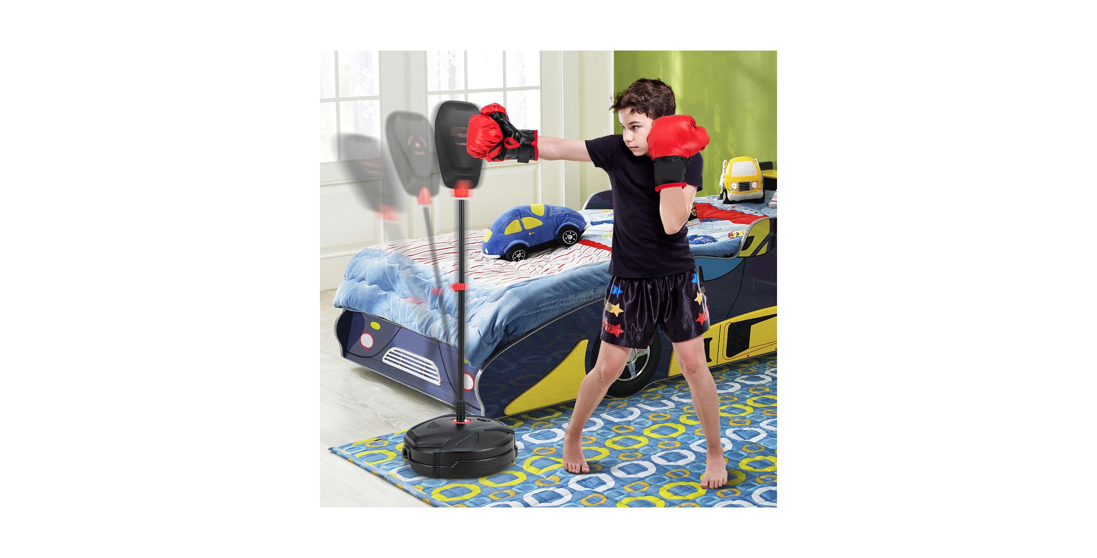Zeny Inflation-Free Kids Boxing Set with Punching Bag and Gloves