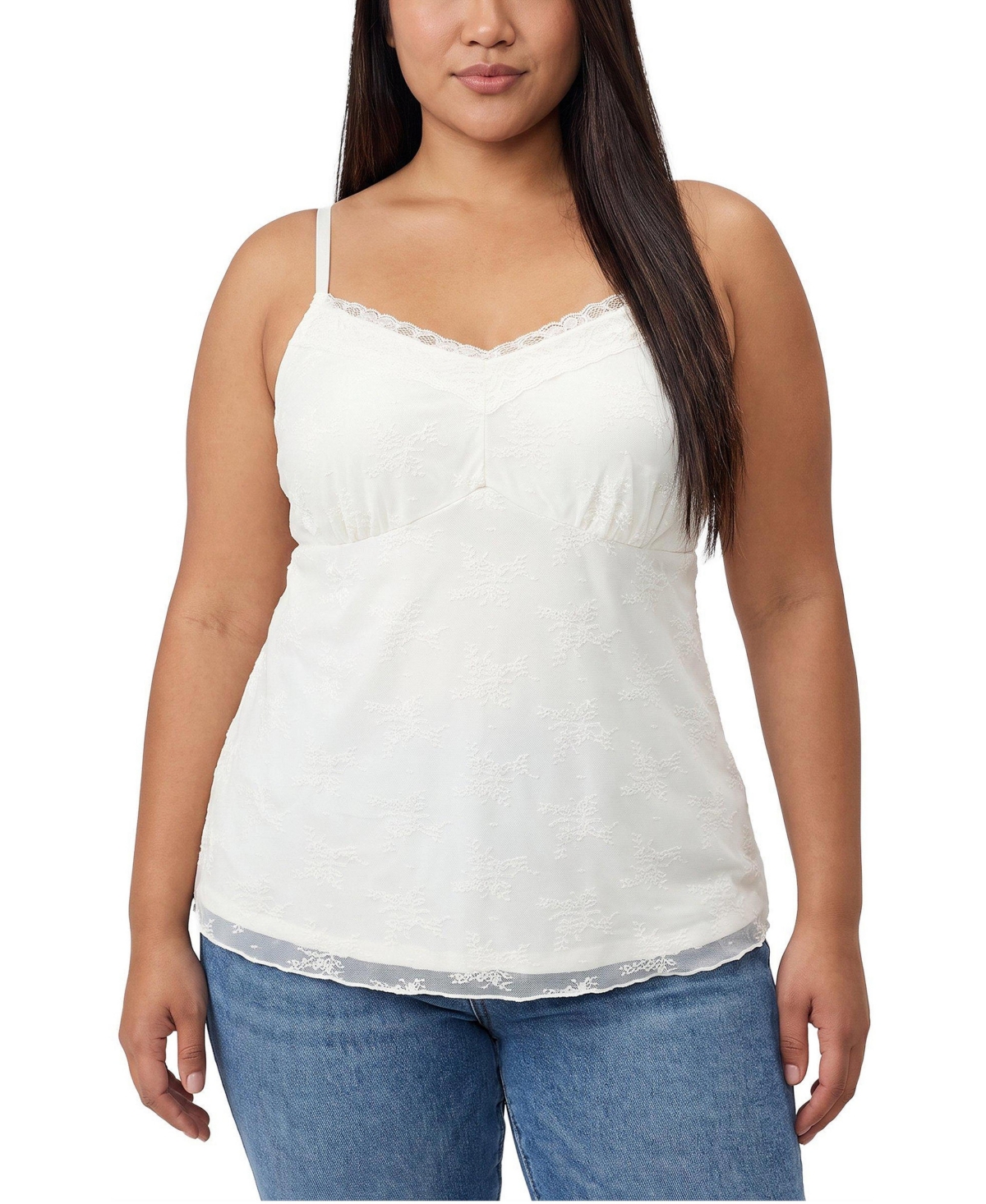 Torrid Plus Lace Sweetheart Sleeveless Camisole