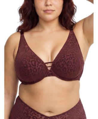 Plus Size Plunge Push-Up Underwire High-Apex Bra
