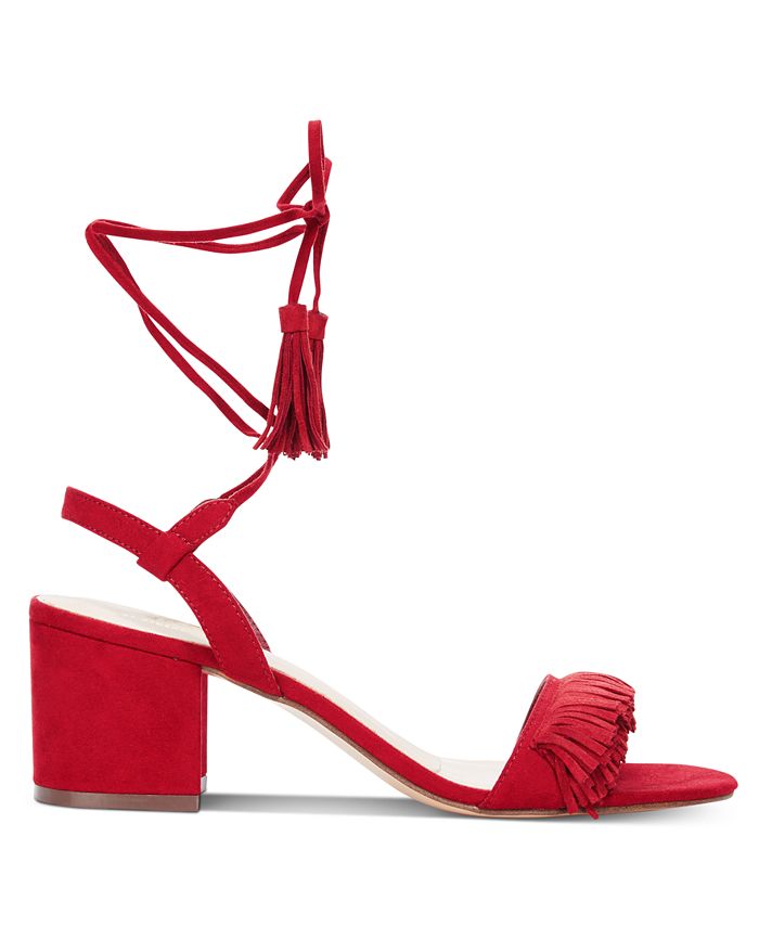 Callisto Melz Lace-Up Block-Heel Dress Sandals - Macy's