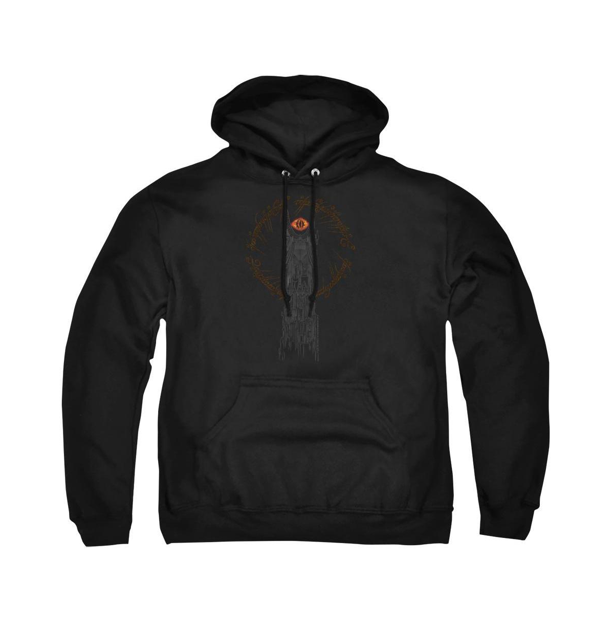 Lord Of The Rings Men's Tower of Mordor Graphic Long-Sleeve Pull-Over Hoodie - Black