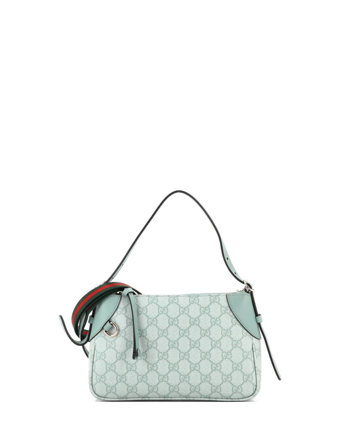 Pre-Owned Gucci Small Emblem Shoulder Bag Gg Coated Canvas with Leather