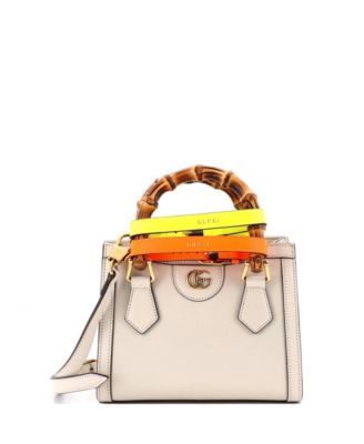 Mini Diana NM Bamboo Handle Tote Leather