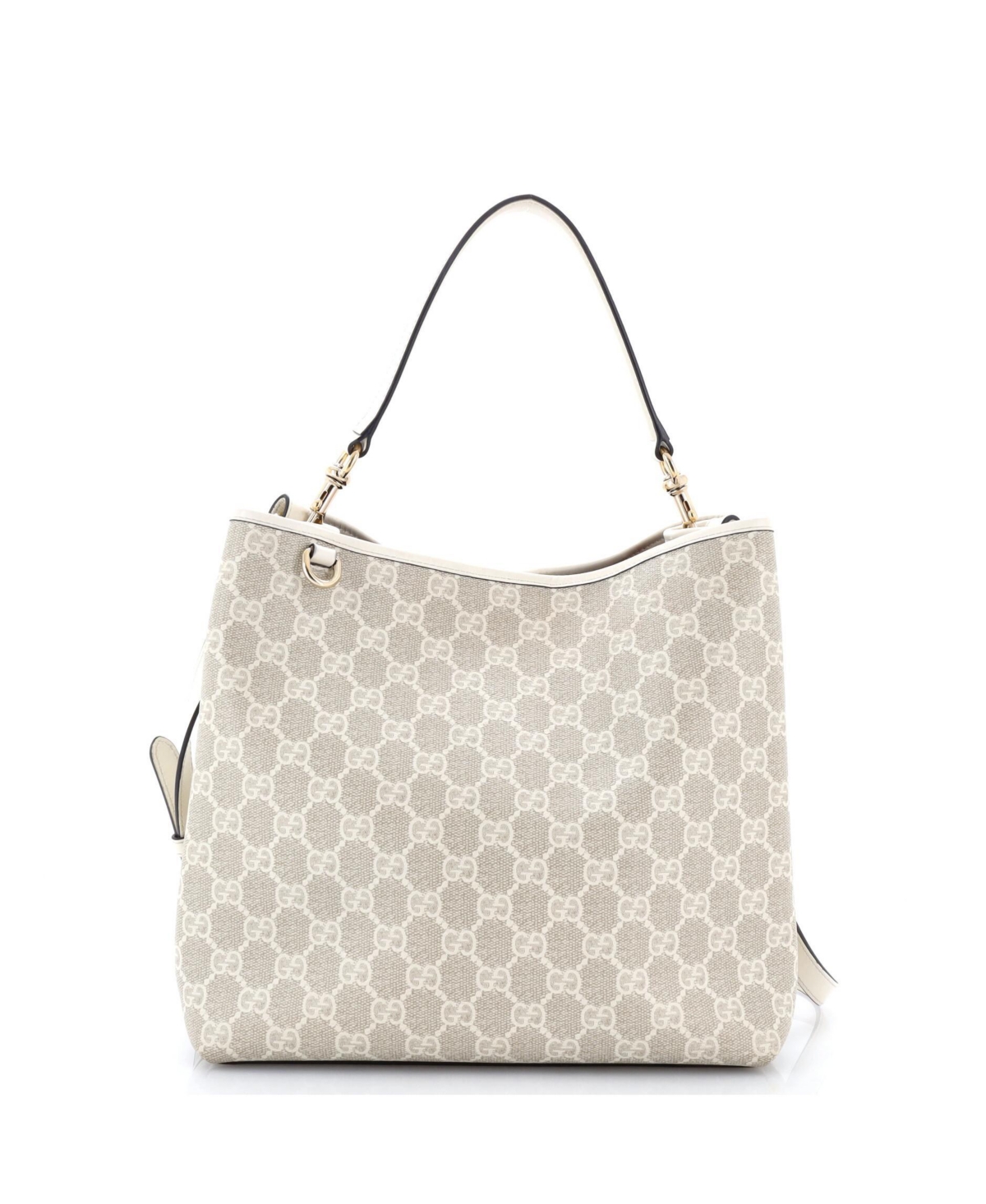 Pre-Owned Gucci Medium Gg Emblem Bucket Bag Gg Coated Canvas