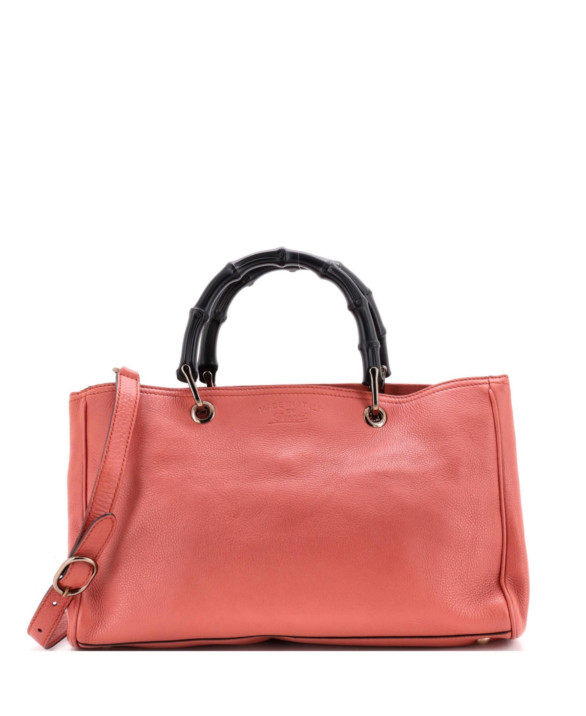 Pre-Owned Gucci Medium Bamboo Shopper Tote Leather - Pink