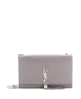 Medium Classic Monogram Tassel Crossbody Bag Embossed Leather