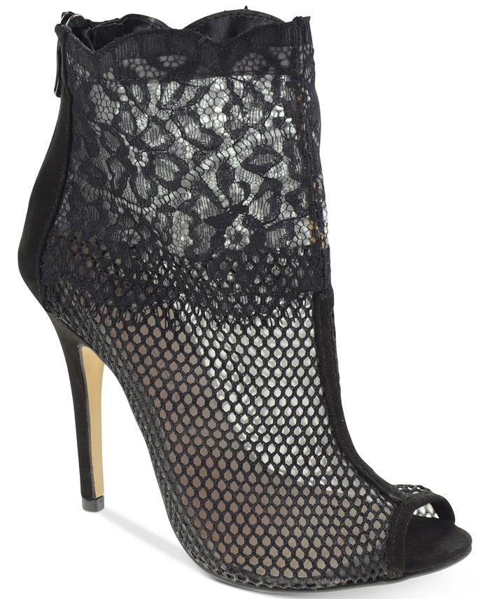 Chinese Laundry Jeopardy Mesh Lace Booties - Macy's