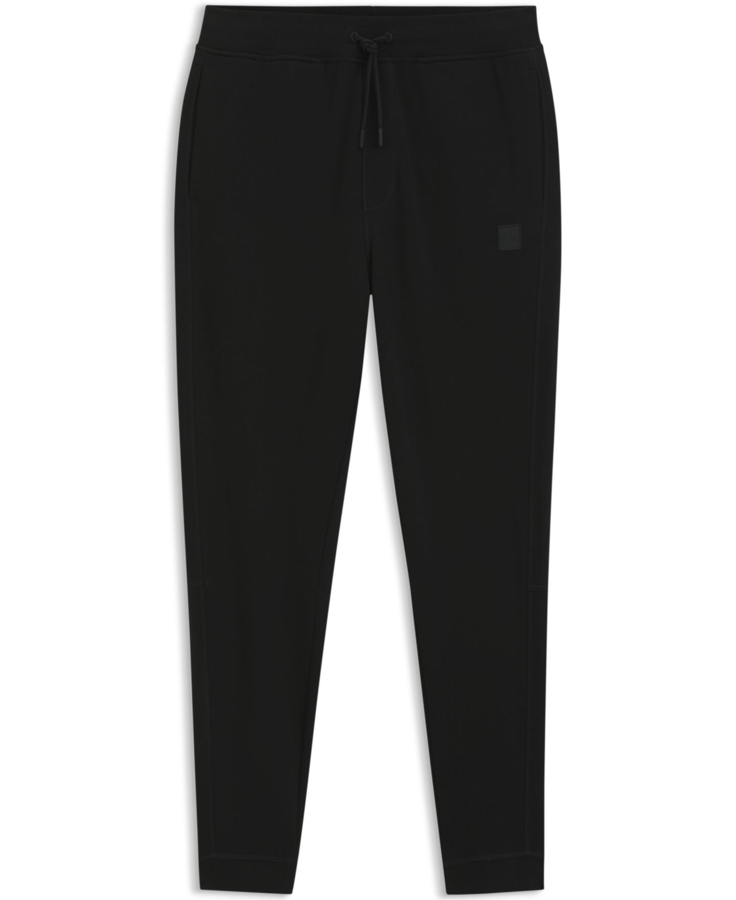 Мужские брюки Hugo Boss Logo Patch Tracksuit Bottoms, цвет: Чёрный — фото 3