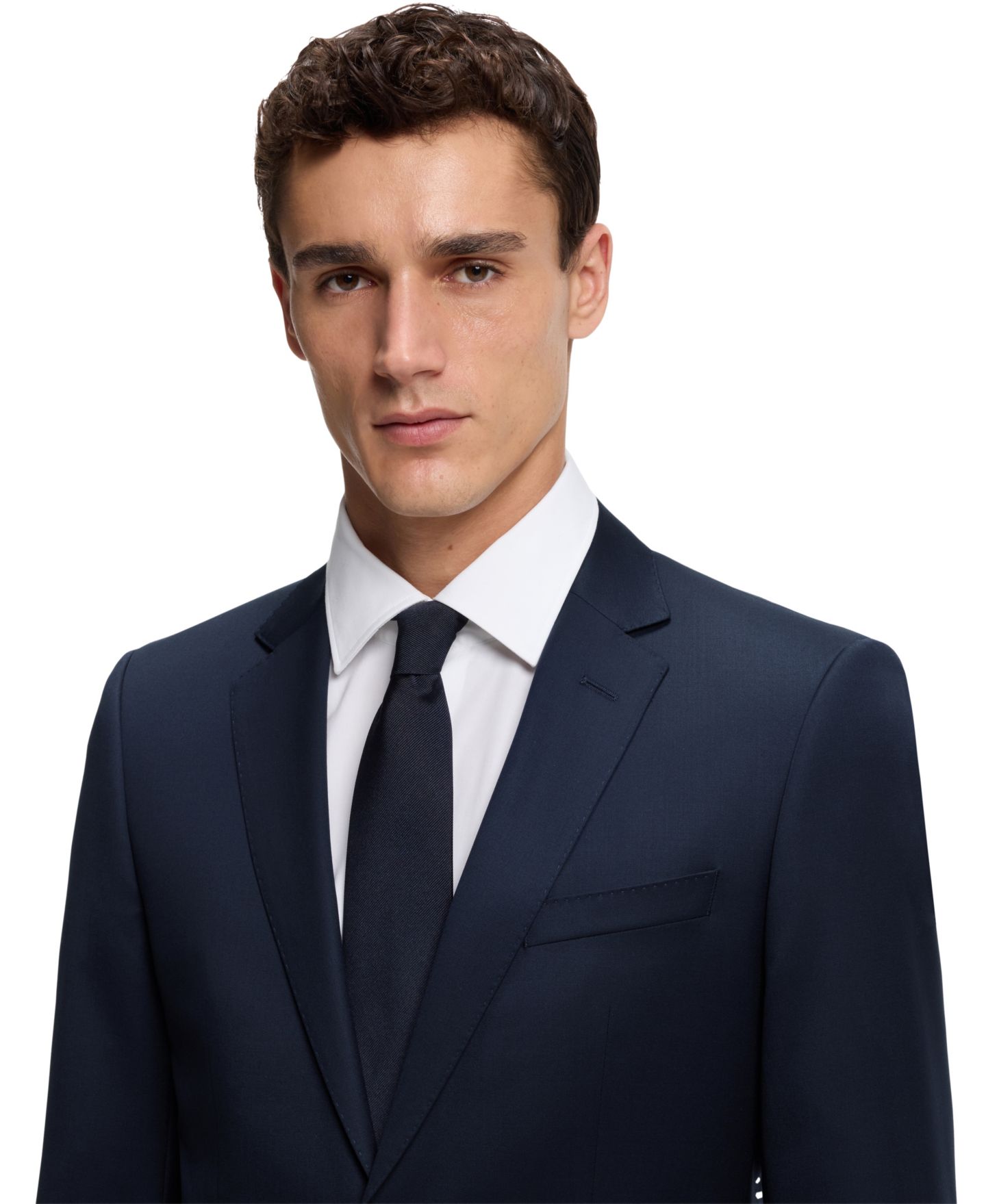 Мужская куртка Hugo Boss Single-Breasted, цвет: Тёмный синий — фото 9
