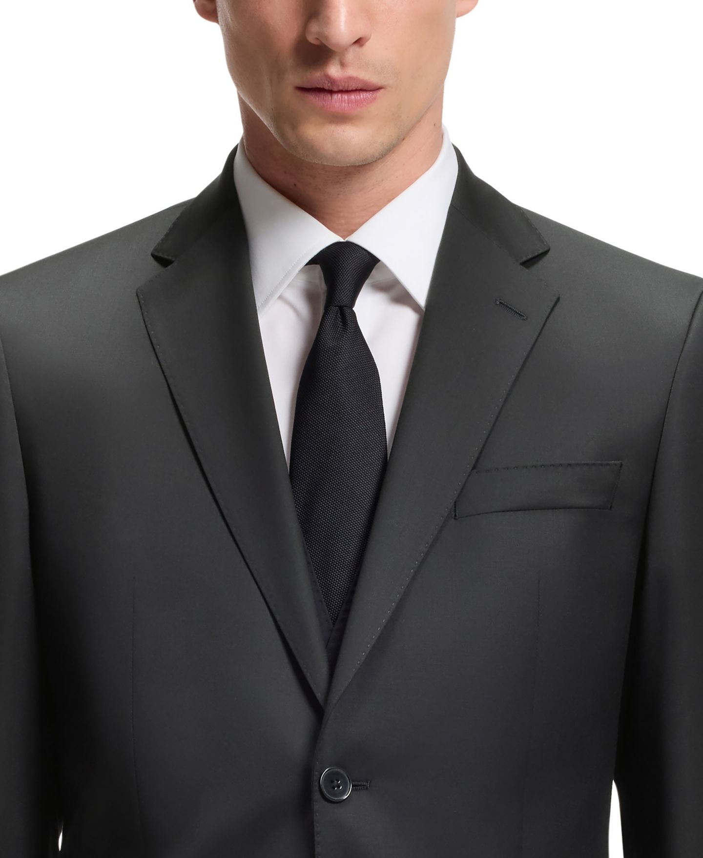 Мужской пиджак Hugo Boss Virgin-Wool Serge Suit, цвет: Чёрный — фото 5