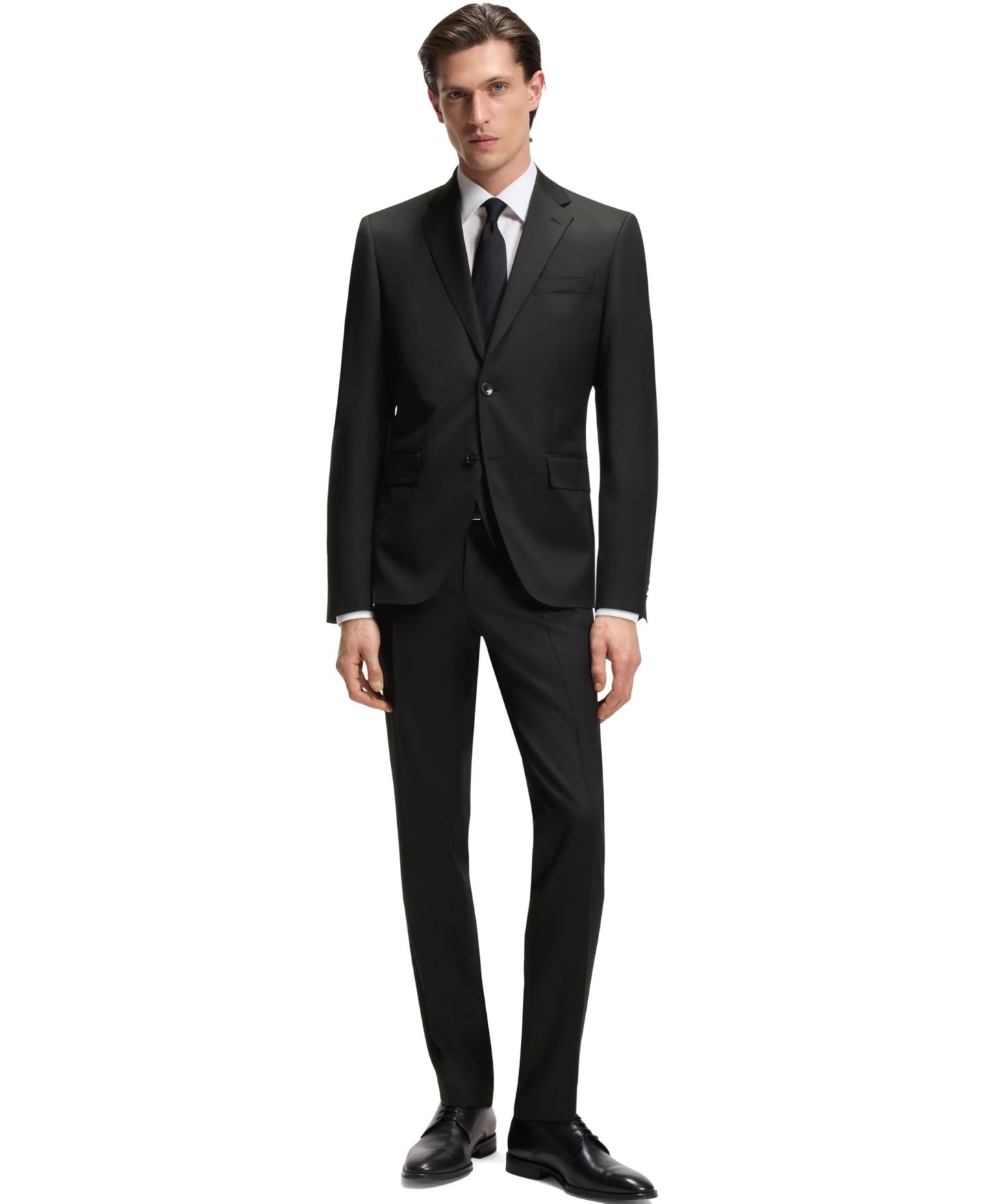Мужские брюки Hugo Boss Extra-Slim-Fit Trousers, цвет: Чёрный — фото 6