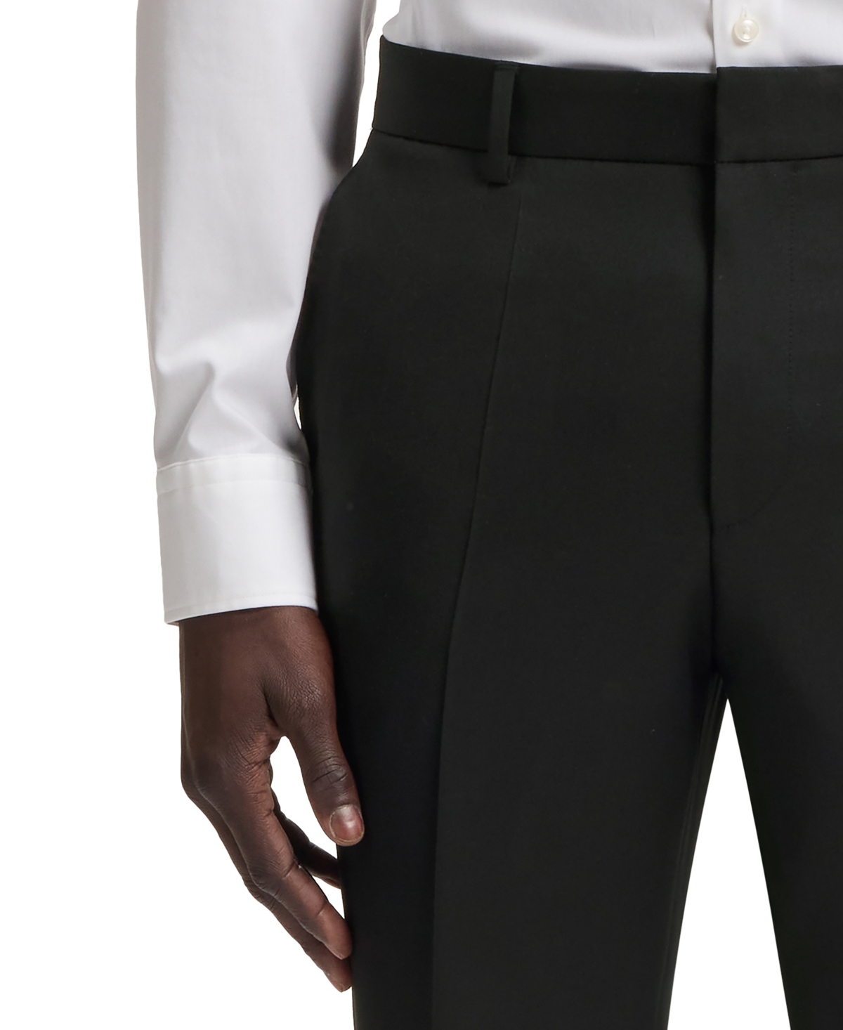 Boss Men's Regular-Fit Virgin Wool Formal Trousers