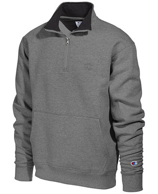 Champion Men's Powerblend® Fleece Quarter-Zip Sweatshirt - Hoodies ...