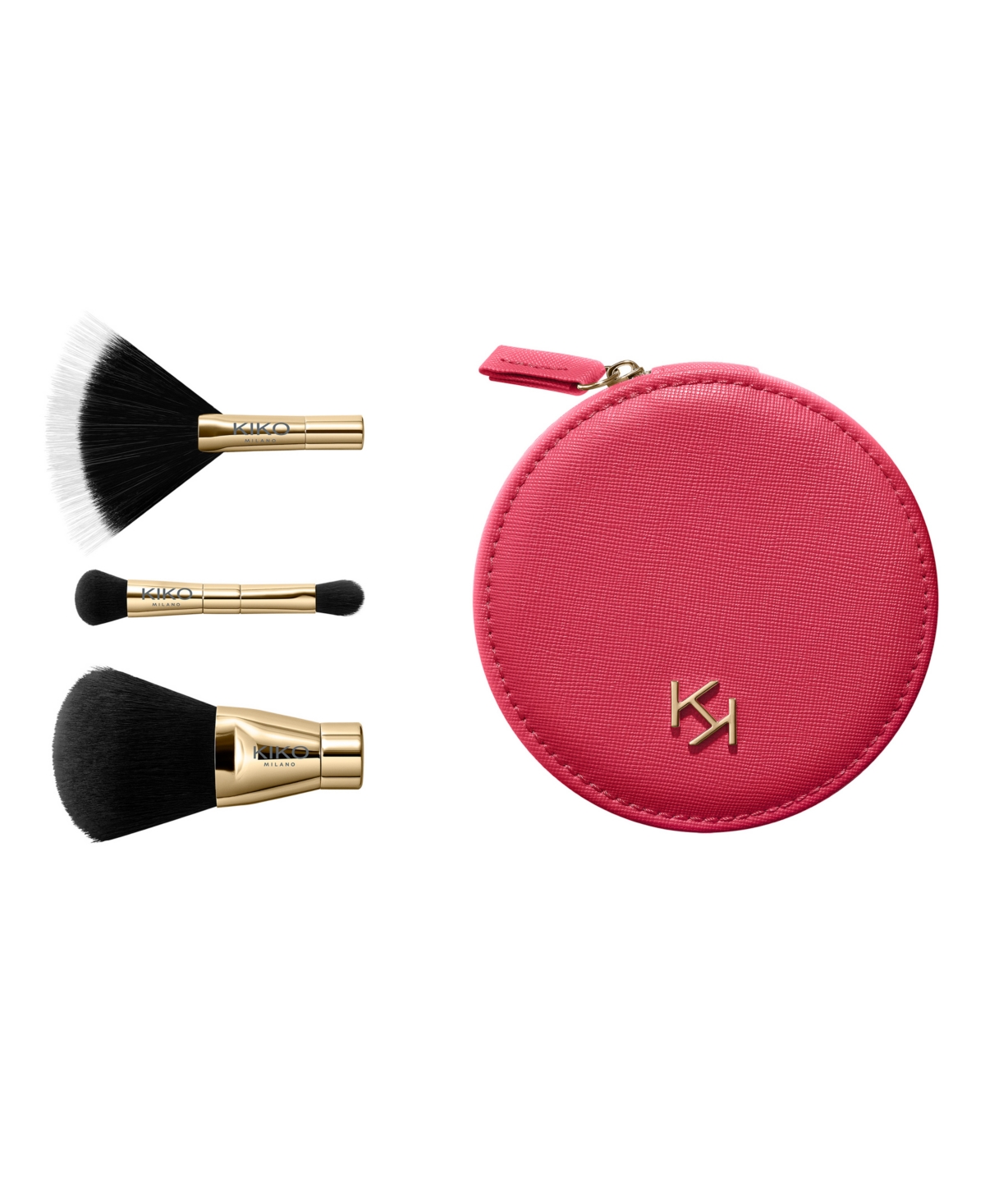Kiko Milano 3-piece Pocket Powder Brush Set In No Color