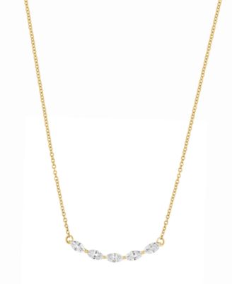 Lab-Grown Diamond Necklace (3/8 ct. t.w.) in 14k Yellow Gold