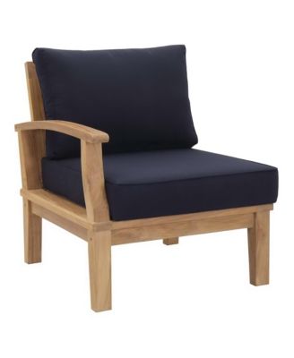 Marina Outdoor Teak Left-Facing Sofa