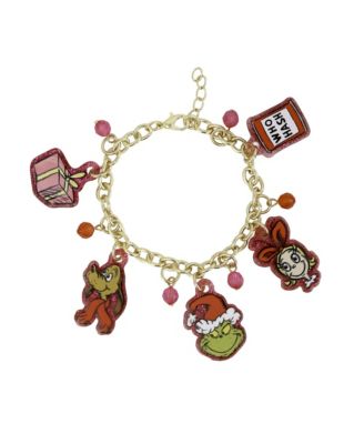 Women's The Grinch Dangle Charm Bracelet