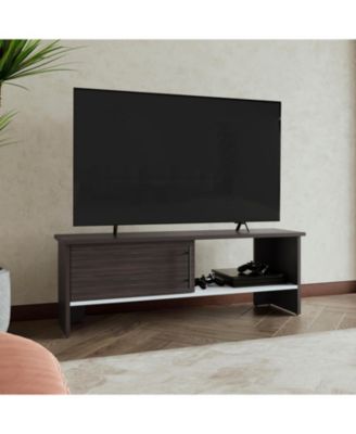 47-Inch  TV Stand with Single Door Cabinet and Open Shelf for up to 54-Inch TVs