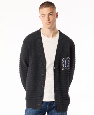 Men's Woodz Varsity V-Neck Cardigan