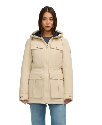 Women's Lightweight Down-Alternative Water-Resistant Hooded Jacket