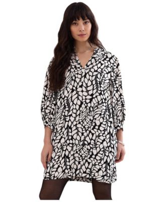 Women's Milicia Printed V-Neck Mini Tunic Dress