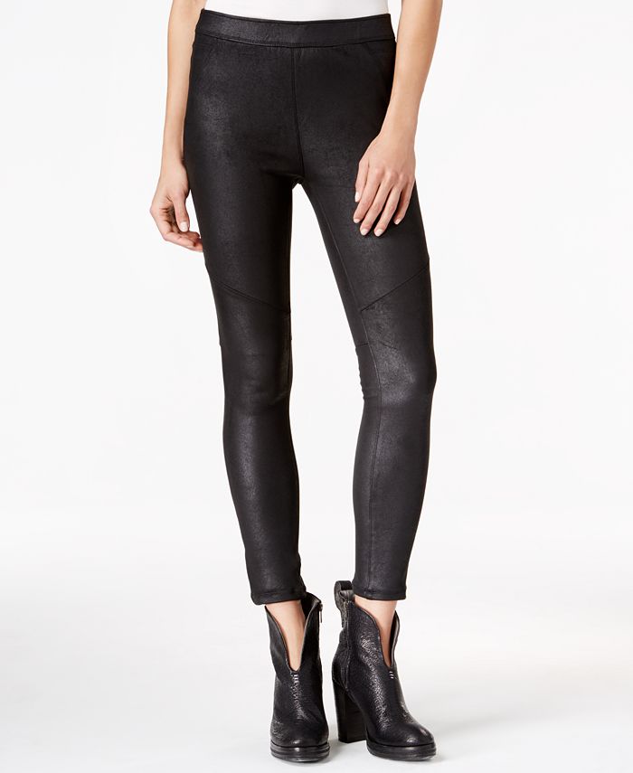 Free People Let Go Faux-Leather Leggings - Macy's