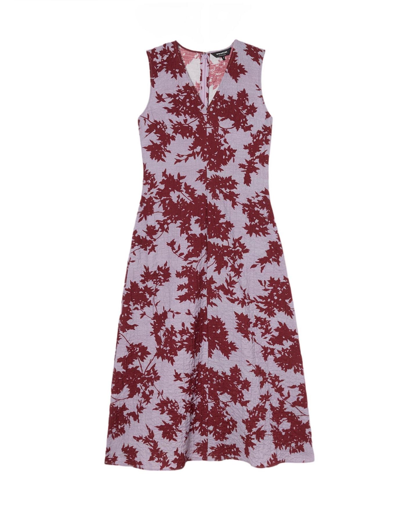 Женское платье Whistles Floral-Print V-Neck Sleeveless Midi — фото 6