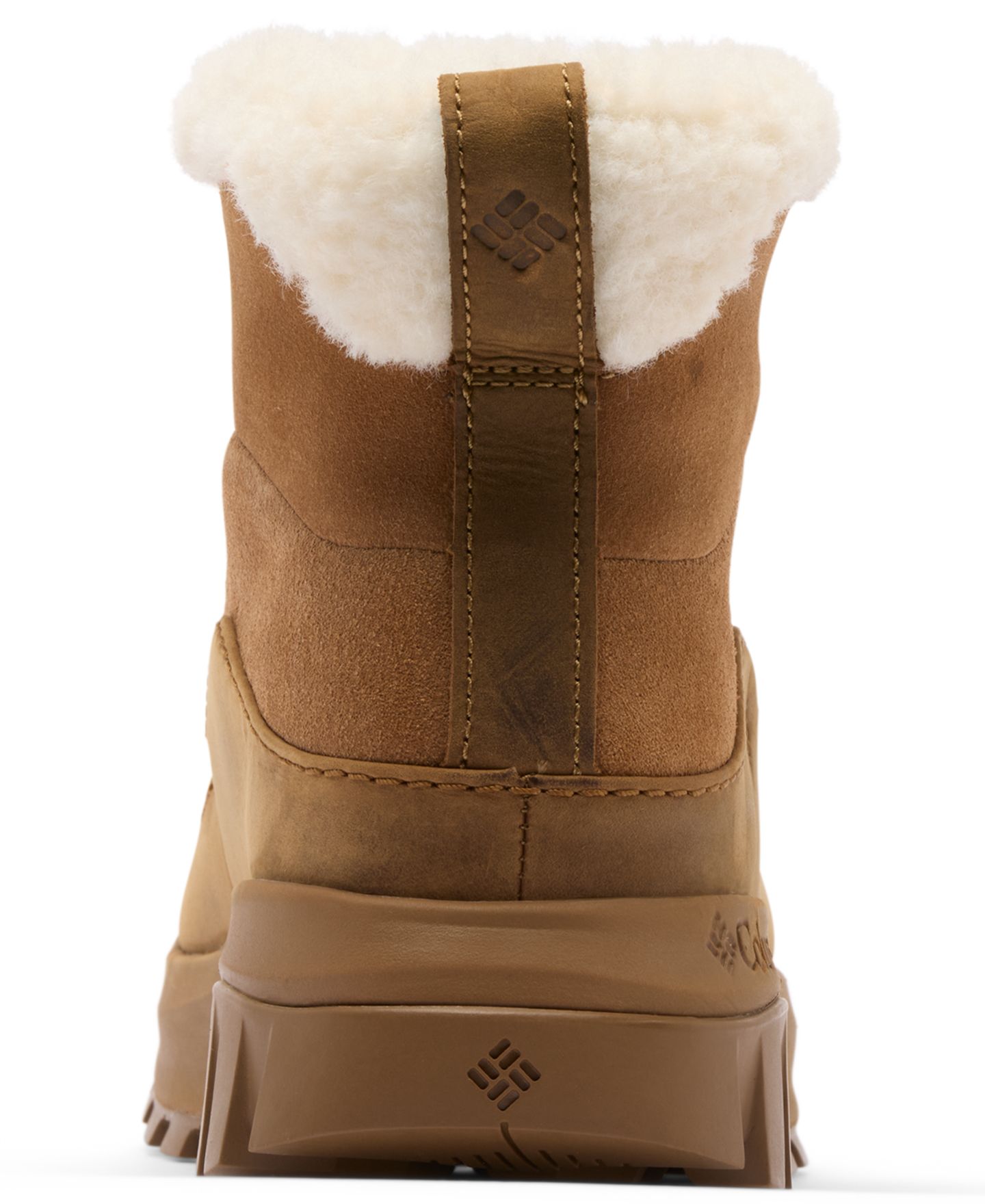 Женские ботинки Columbia Snowtrot Ease™ Slip On Cozy Booties, цвет: Коричневый / Кремовый — фото 4