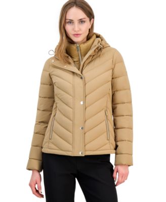 Women's Hooded Bibbed Packable Puffer Coat