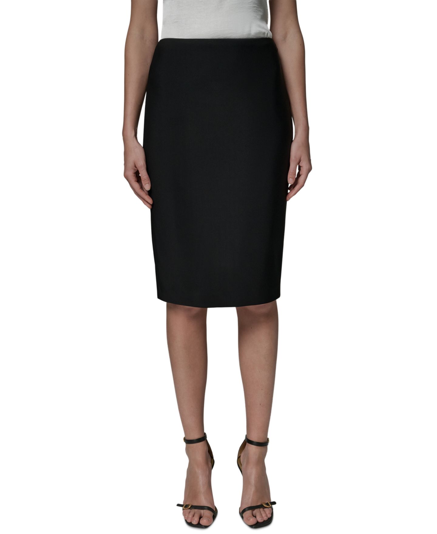 Женская юбка Donna Karan New York Pencil Midi, цвет: Чёрный — фото 1