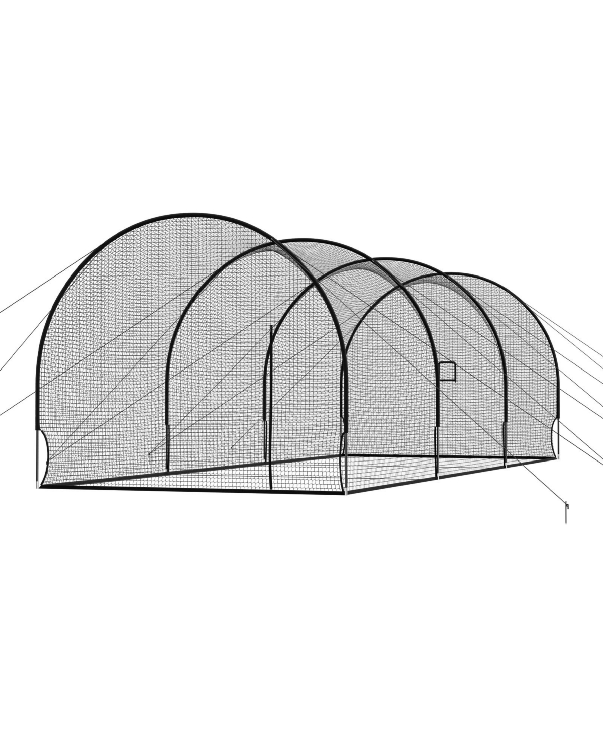 Mecale 33 x 12 x 9.8 ft Portable Batting Cage with Fiberglass Frame