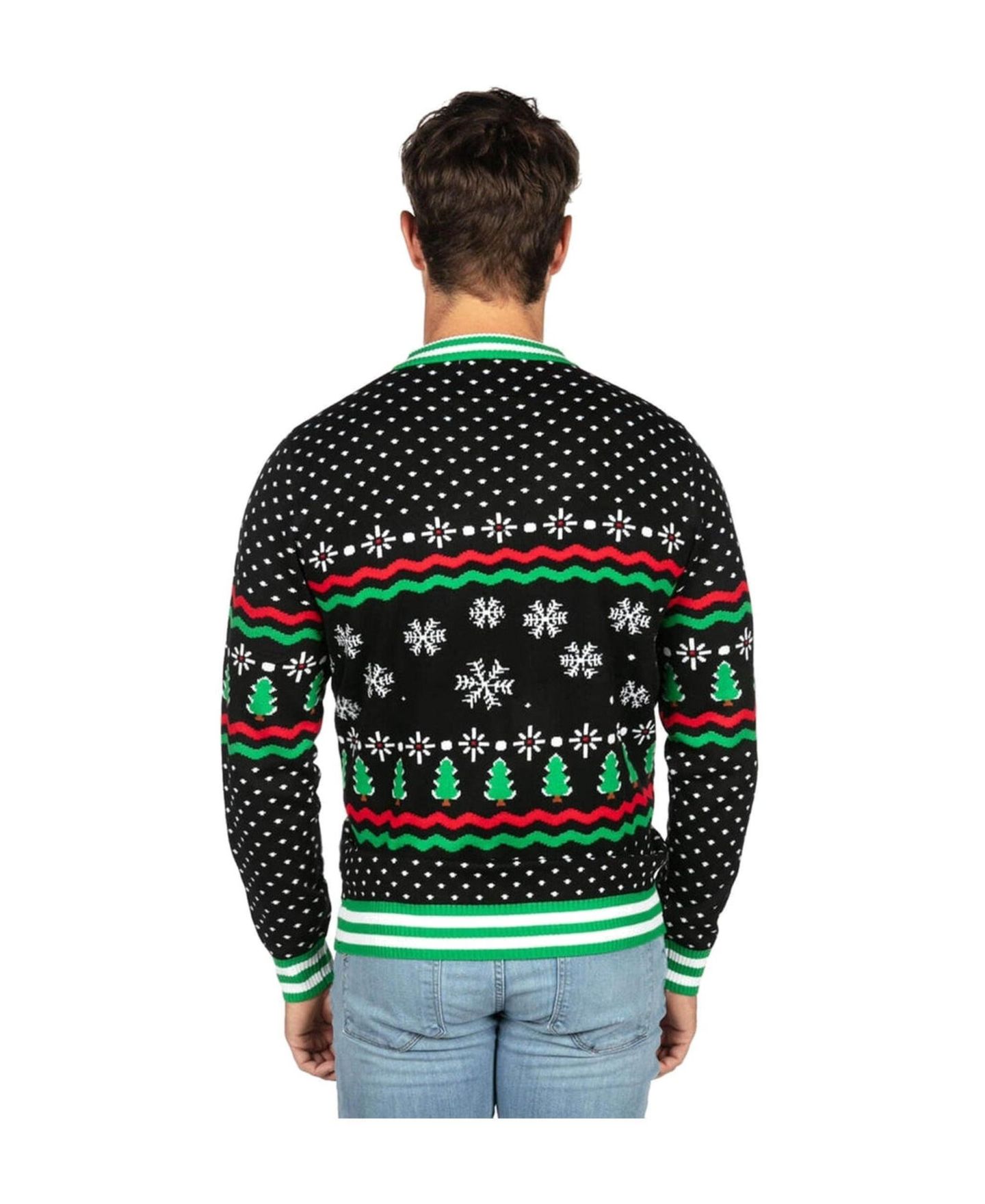 Мужской свитер Tipsy Elves Dino Mate Dinosaur-Themed Holiday Ugly Christmas — фото 4