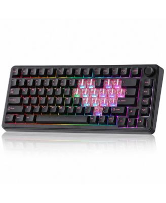 75 Percent Wireless Mechanical Keyboard Gasket Mount Hot Swappable RGB