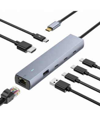 7-in-1 4K60Hz HDMI 100W PD USB-C Hub for Most USB-C Devices