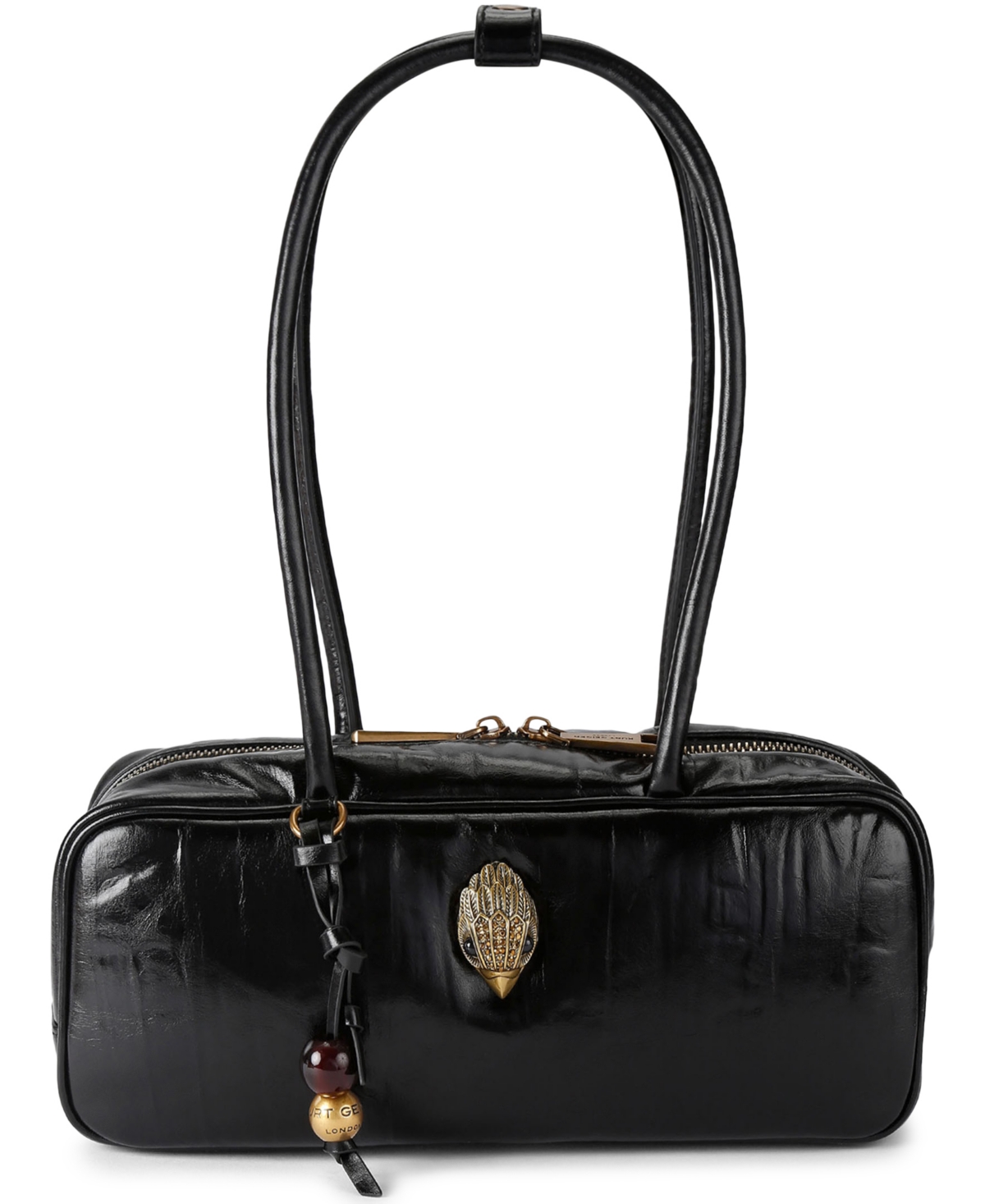 Kurt Geiger London Celia Small Leather Shoulder Handbag - Black