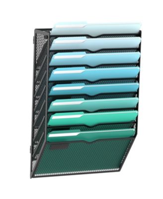 10 Tier Wall File Organizer Hanging Mounted Mail Sorter Holder