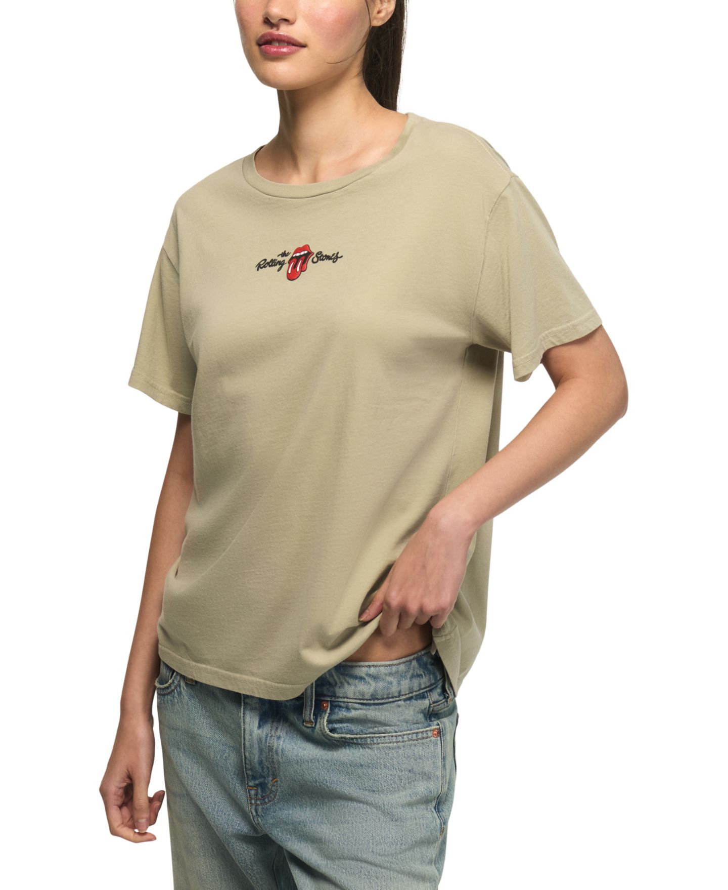 Женский топ Lucky Brand Rolling Stones Graphic Boyfriend, цвет: Belgian Block — фото 2