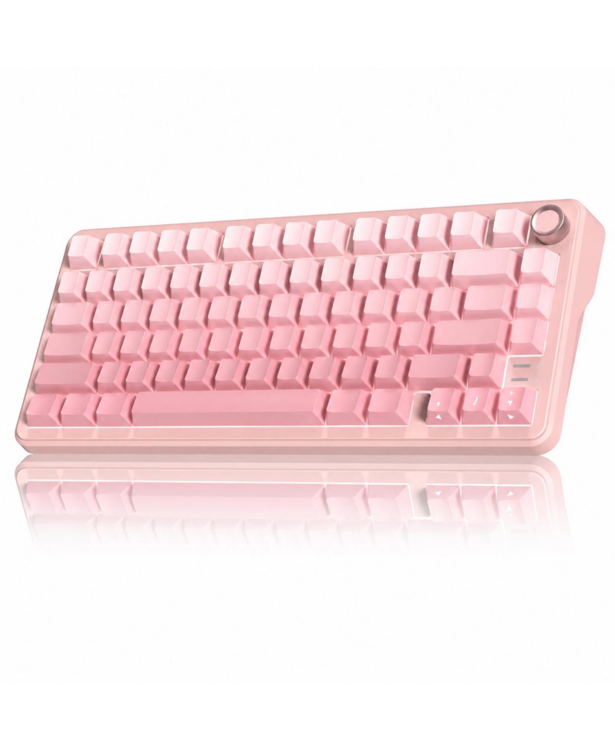 Lofree Wireless Mechanical Gaming Keyboard 75% Hot Swappable Rgb Knob Pbt - S gradient sakura pink